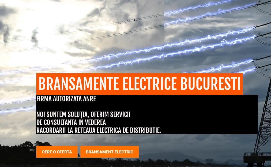 Branșamente Electrice Ilfov, București, Giurgiu – Servicii Complete cu Firmă Autorizată ANRE 25 prestariservicii.com bransamente electrice ilfov bucuresti giurgiu servicii complete cu firma autorizata anre